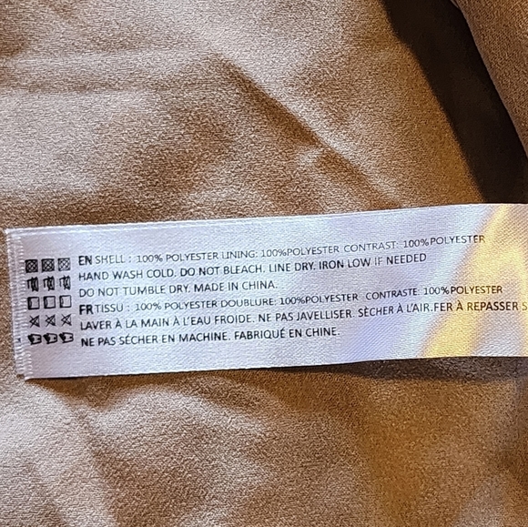 Anthropologie En Saison Wrap Blouse Brown Floral Jacquard Puff Sleeve Tie L NWT - Picture 16 of 16